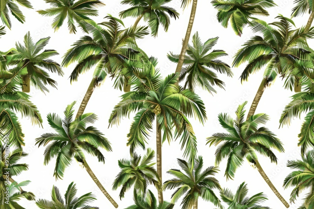 exotic palm tree seamless pattern exotic palm tree seamless pattern