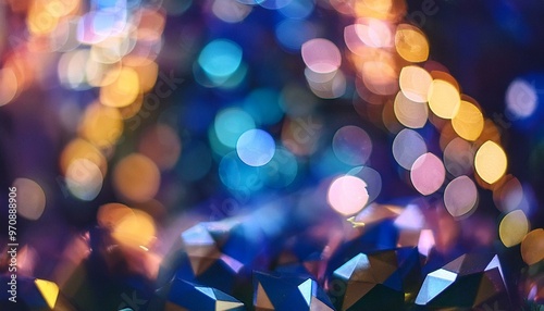 colorful light bokehs and crystal leaks
