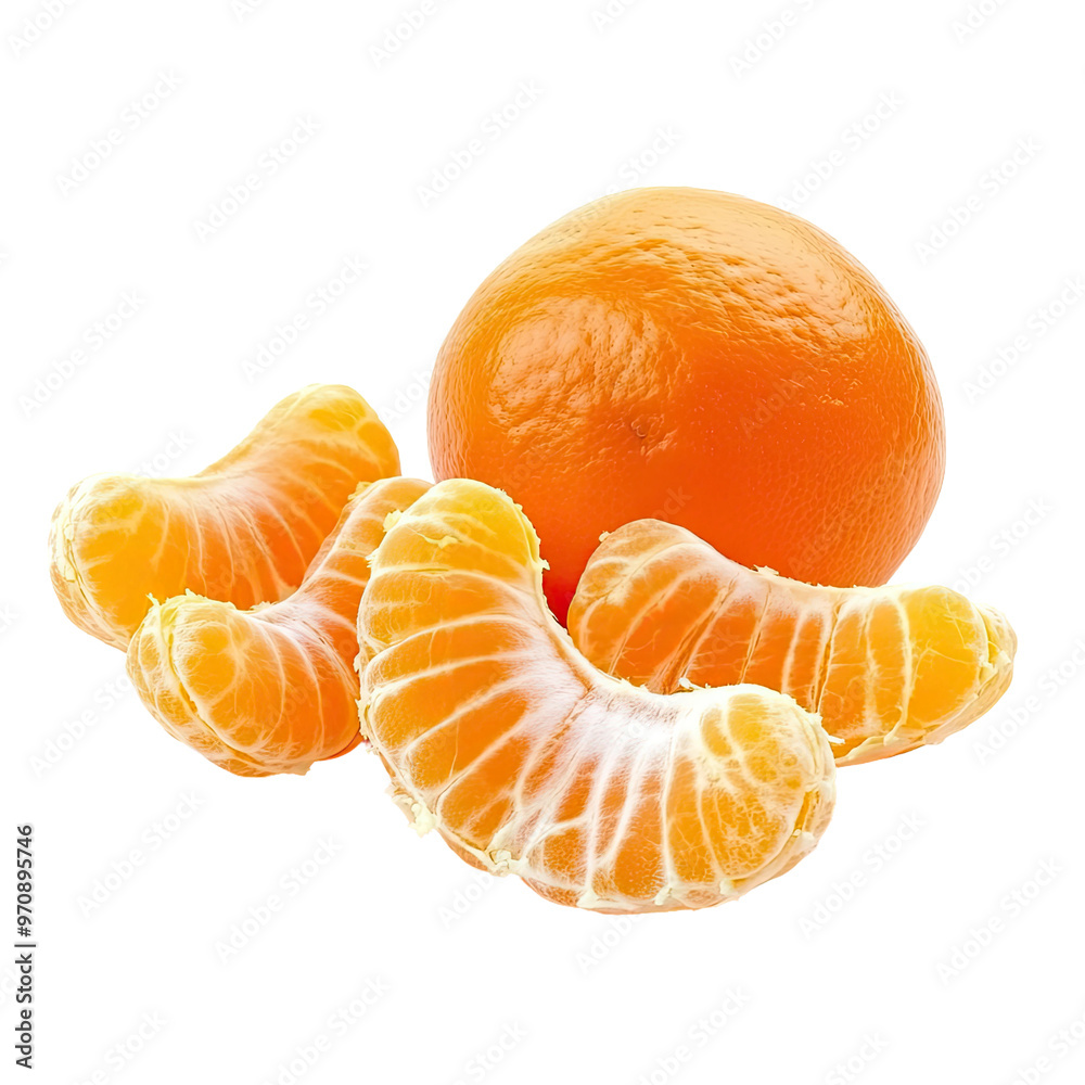 Fresh tangerine segments Fresh tangerine segments