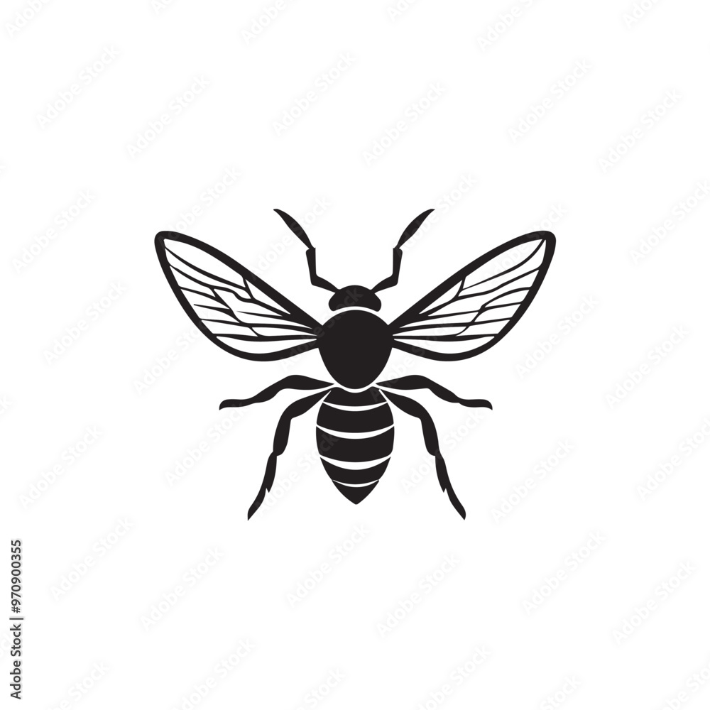 Wasp in cartoon, doodle style . Image for t-shirt, web, mobile apps and ui. Isolated 2d vector illustration in logo, icon, sketch style, Eps 10, black and white. AI Generative Wasp in cartoon, doodle style . Image for t-shirt, web, mobile apps and ui. Isolated 2d vector illustration in logo, icon, sketch style, Eps 10, black and white. AI Generative
