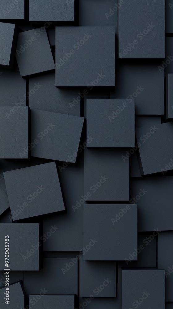 Abstract background of 3D cubes in varying shades of dark gray, creating a visually striking geometric pattern. Abstract background of 3D cubes in varying shades of dark gray, creating a visually striking geometric pattern.
