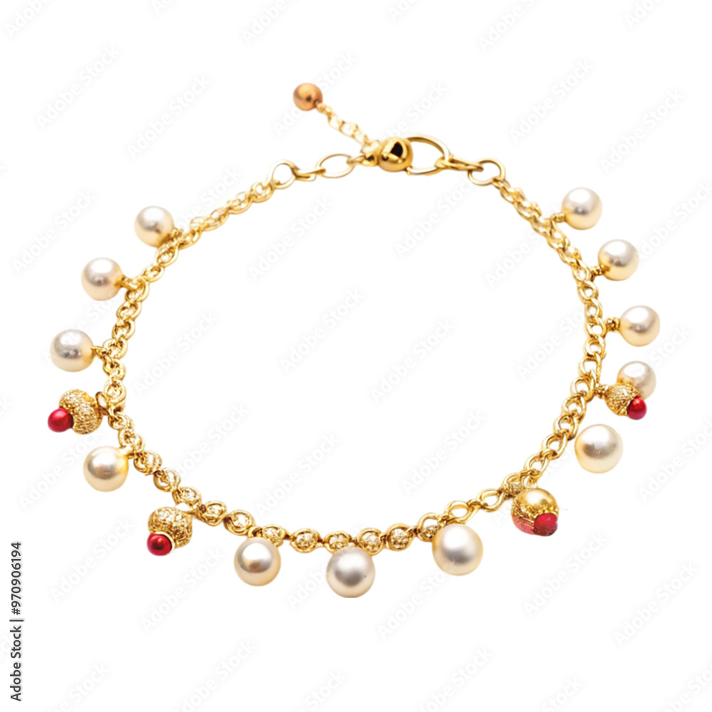 Anklet isolated on transparent background. Anklet isolated on transparent background.