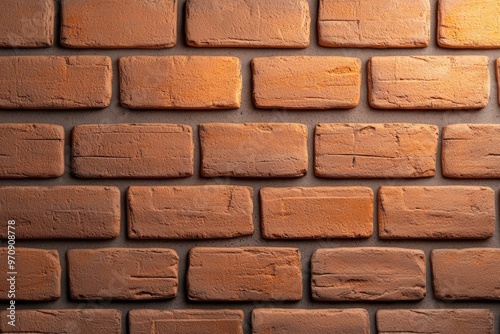 Close-up of a textured brown brick wall, showcasing the rich patterns and warmth of classic brick design in a stylish setting.