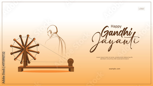 Vector illustration 2 october Mahatma gandhi jayanti. social media poster for gandhi jayanti. national holiday in India. banner, poster template