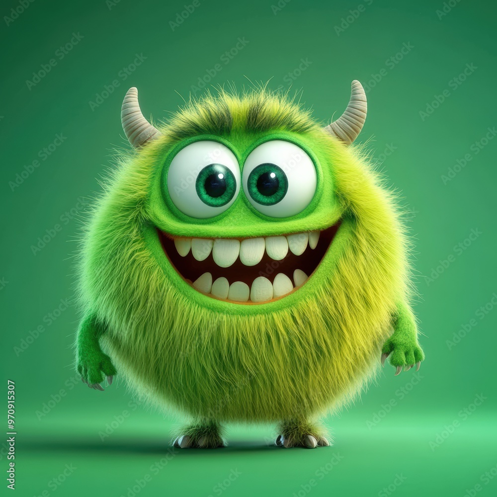 Cute and furry blue monster with good character, Big eyes and smile. studio render quality. Cartoon style.
Cute and furry blue monster with good character, Big eyes and smile. studio render quality. Cartoon style.
