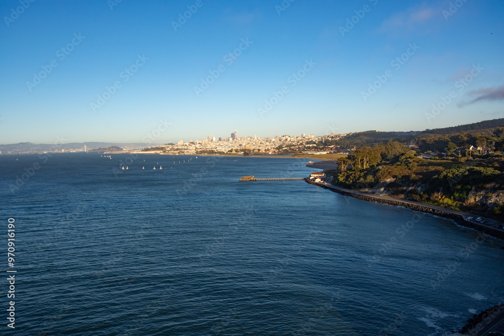 San Francisco Bay Area in the evening light San Francisco Bay Area in the evening light