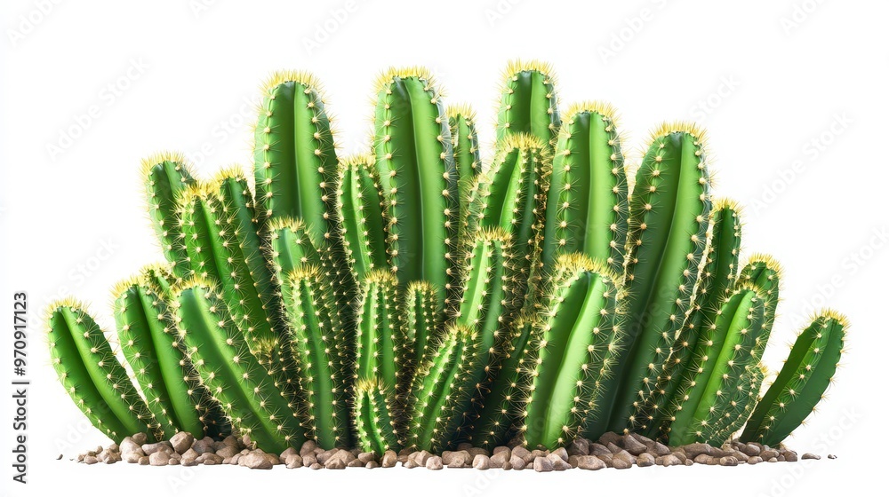 Peanut cactus (Echinopsis chamaecereus) clipart, element, 3D illustration, realistic, isolated on white background Peanut cactus (Echinopsis chamaecereus) clipart, element, 3D illustration, realistic, isolated on white background