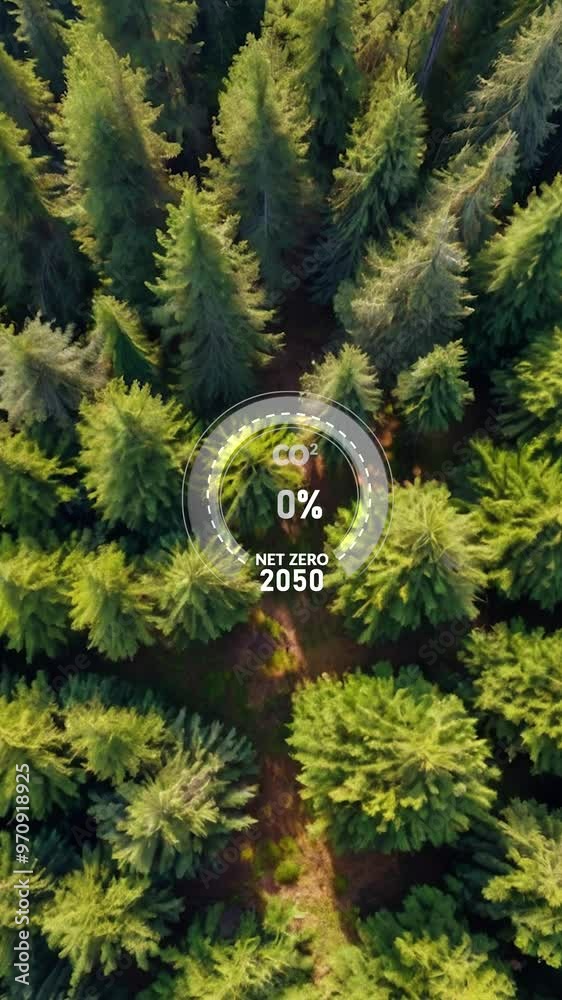 Wideo Stock: Digital dashboard of CO2 level gauge percentage drop down ...