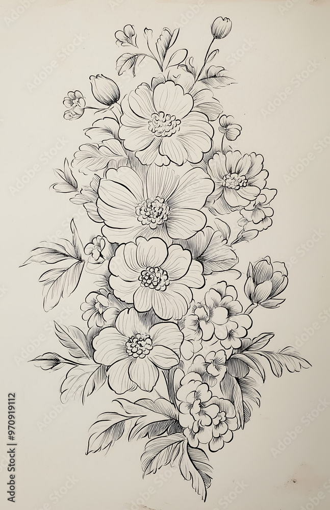 a page of a book titled flowers a page of a book titled flowers