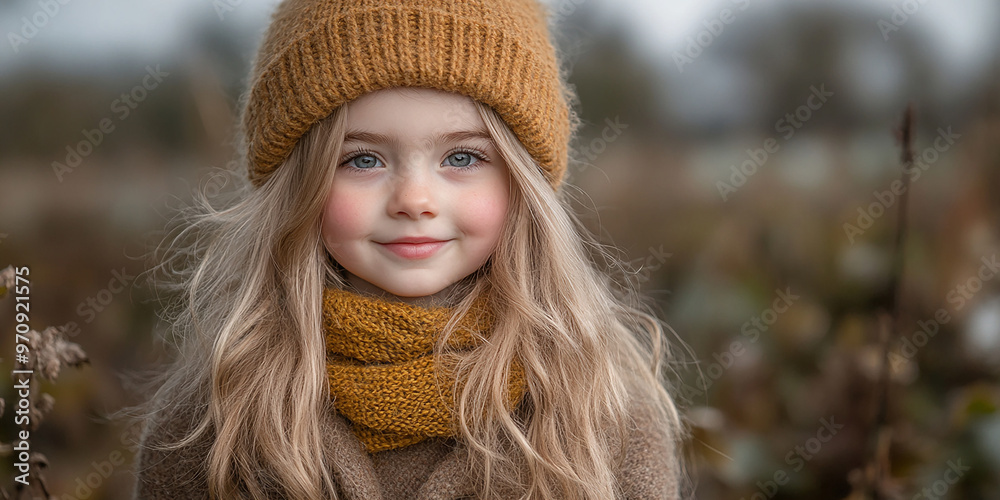Portrait of a beautiful little girl looking at the camera Portrait of a beautiful little girl looking at the camera