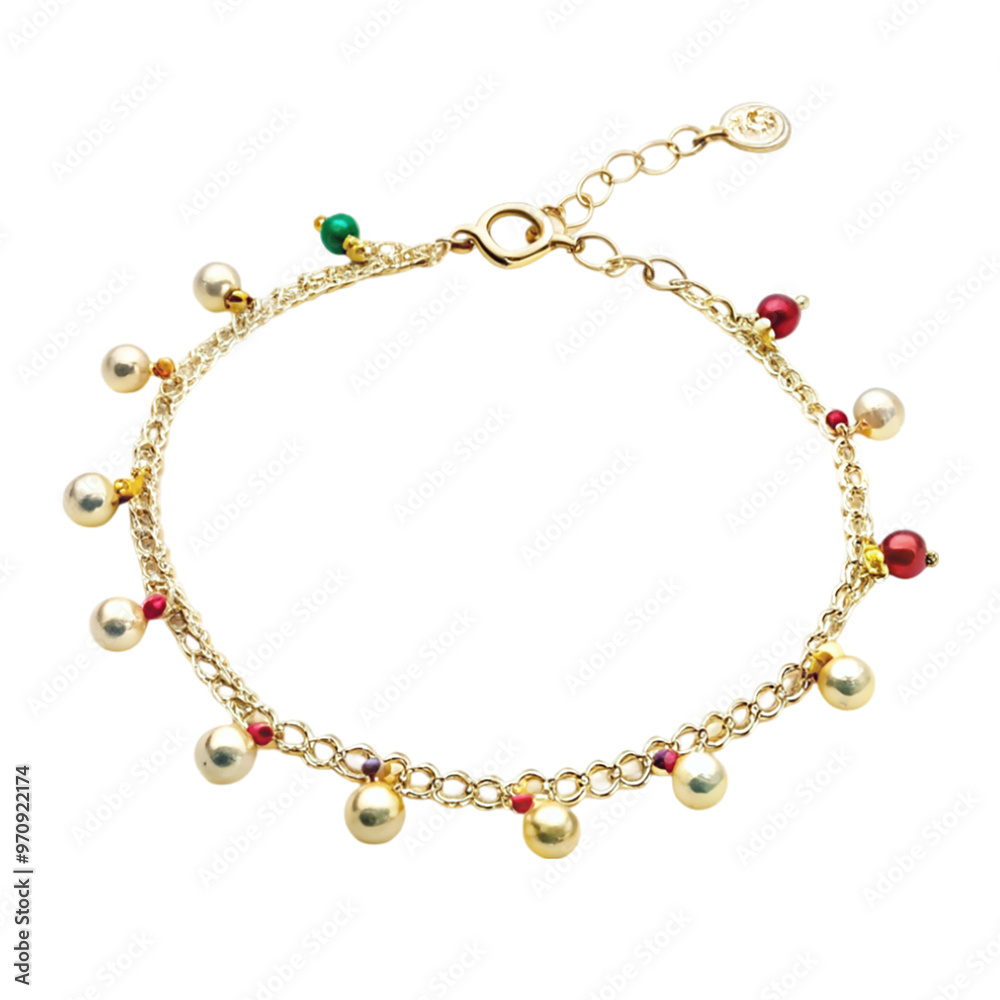 Anklet isolated on transparent background. Anklet isolated on transparent background.