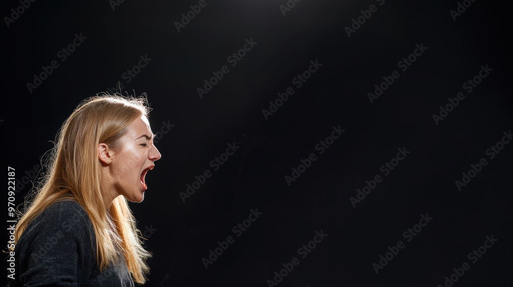 Fototapeta premium Tense Halloween Argument Among Friends with Dark Atmosphere