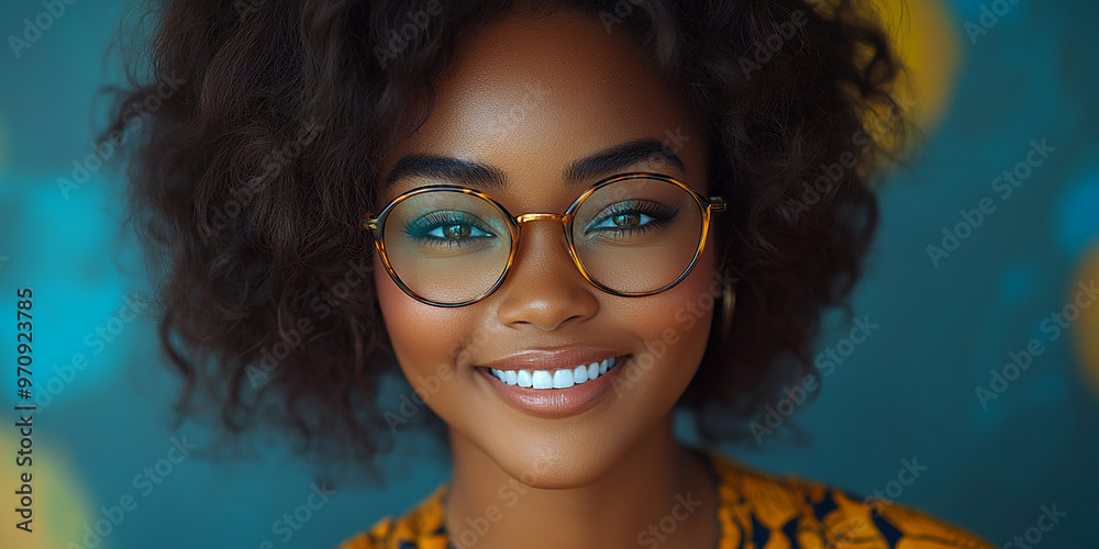 Portrait of a beautiful smiling black woman