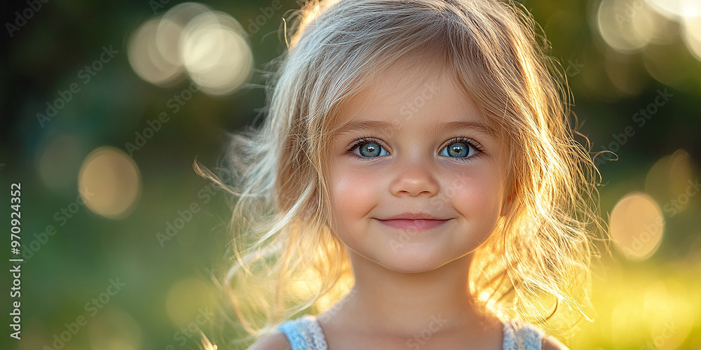 Portrait of a beautiful little girl looking at the camera Portrait of a beautiful little girl looking at the camera