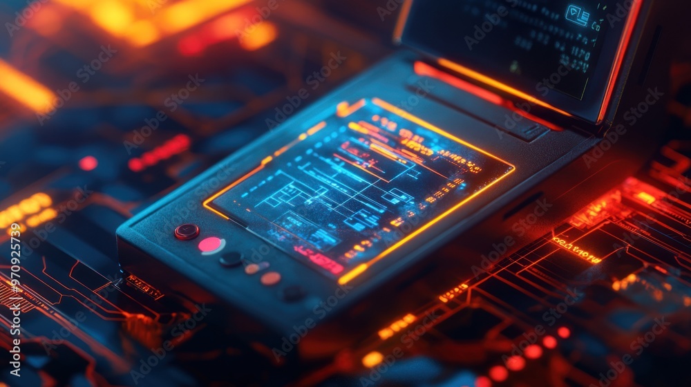 Fototapeta premium Futuristic Technology Interface