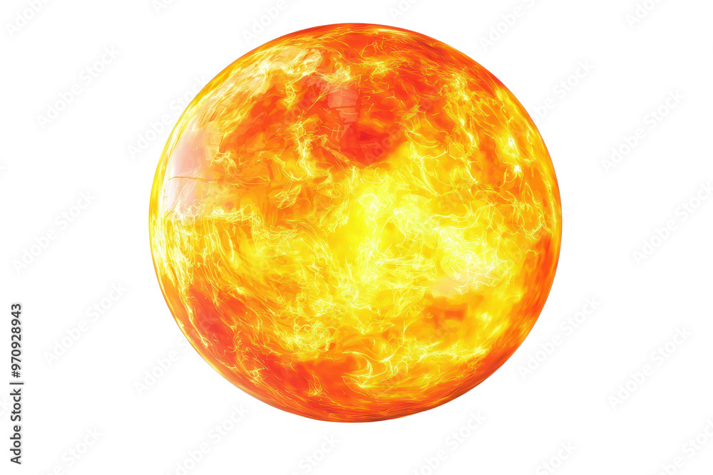 Detailed image of a fiery sun representing intense solar energy, nuclear fusion, and the vibrant source of light and heat in our solar system. Detailed image of a fiery sun representing intense solar energy, nuclear fusion, and the vibrant source of light and heat in our solar system.