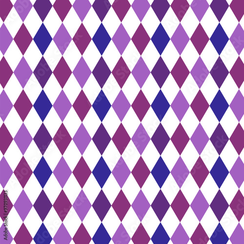 An Abstract Seamless Colorful Diamond shape pattern Vector. Geometric ethnic oriental traditional wall art pattern. Design for background, wallpaper, flooring, wrapping, fabric and textile prints.