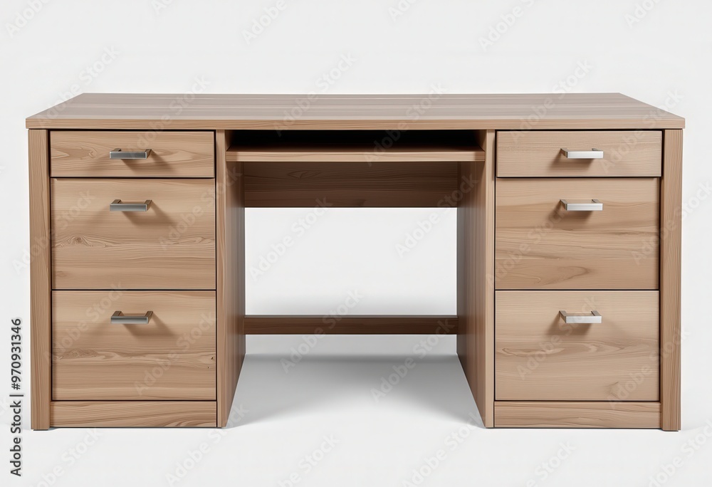 Fototapeta premium table and chair isolated