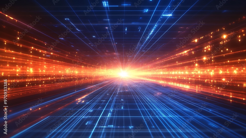 A vibrant burst of light and color, showcasing dynamic lines that create an energetic and futuristic atmosphere. A vibrant burst of light and color, showcasing dynamic lines that create an energetic and futuristic atmosphere.
