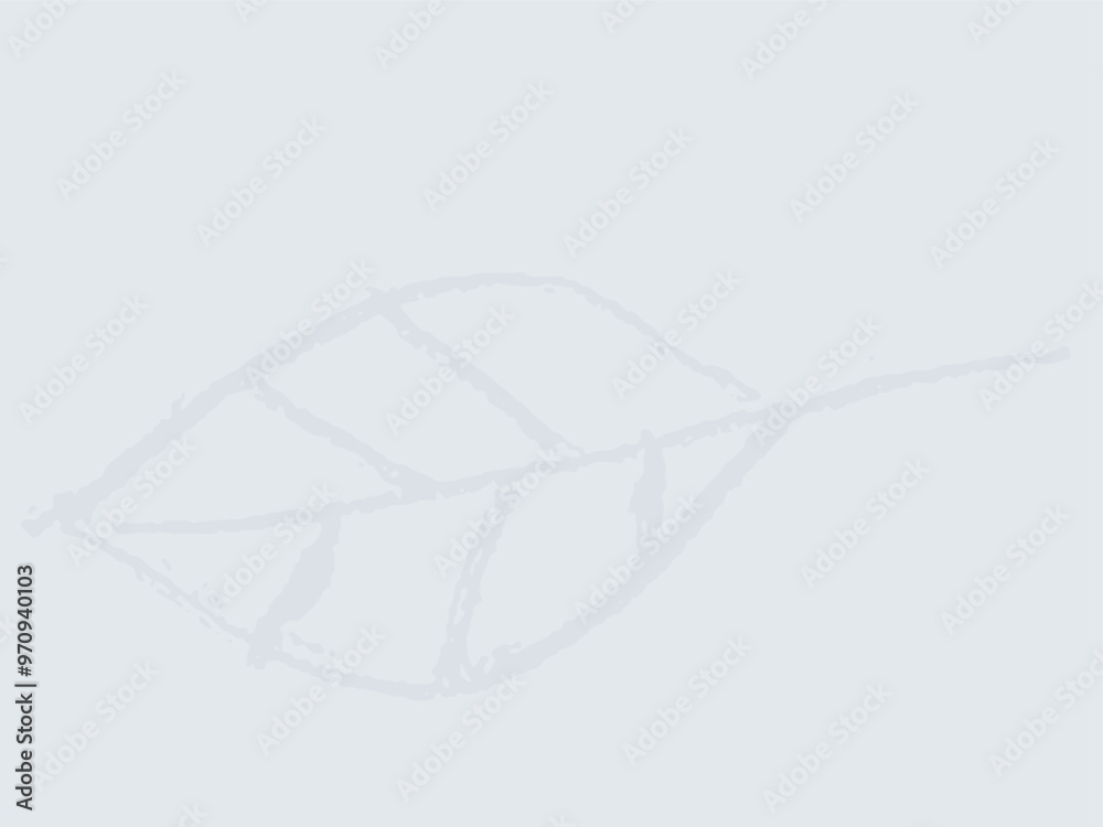 Fototapeta premium autumn leaves doodle gray textured vector background 