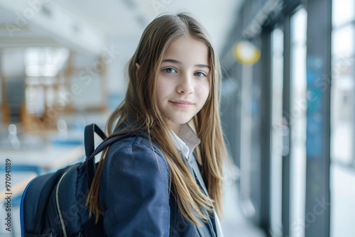 Portrait of elementary school pupil primary education