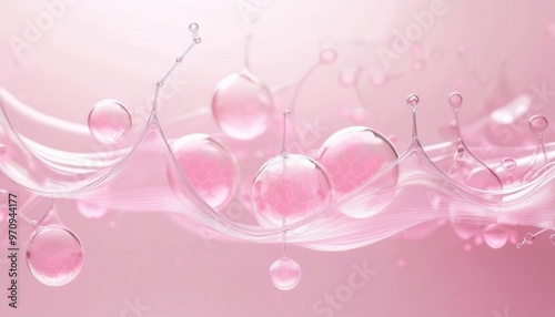 Dynamic pink water splashes captured in motion, creating vibrant and artistic visuals that add a pop of color and energy to any creative design or background.