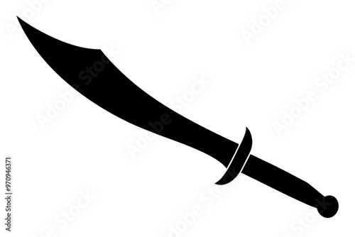 sword on a vector illustration white background