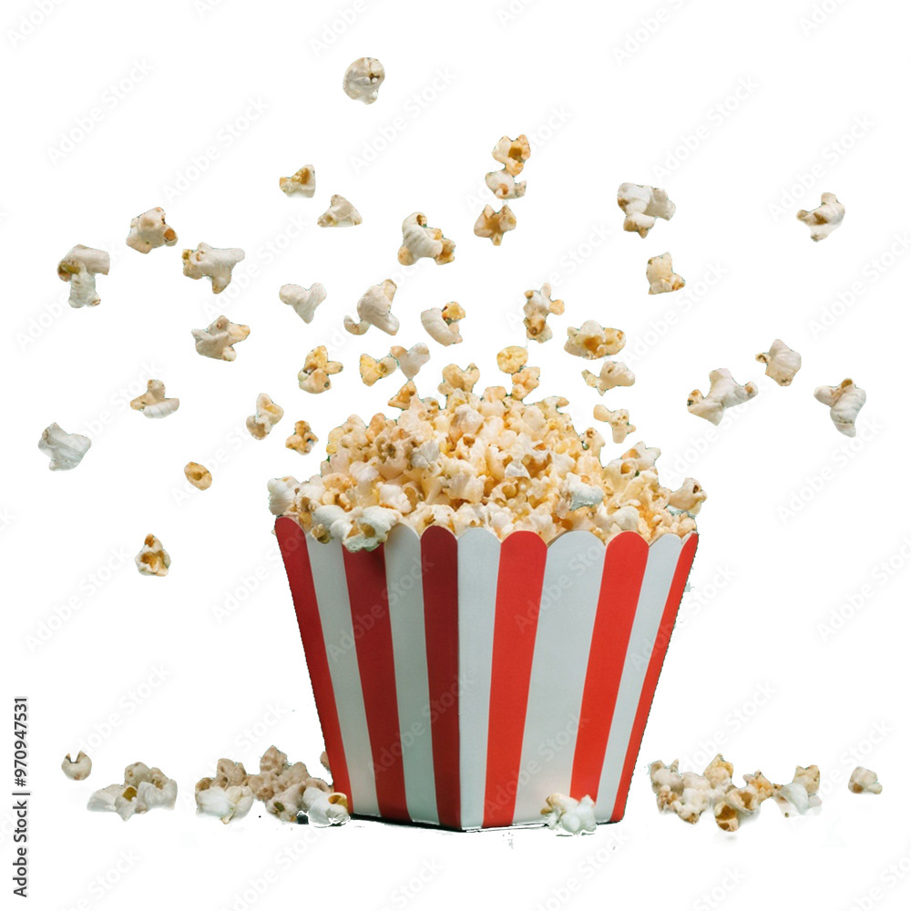 Popcorn isolated on a transparent background Popcorn isolated on a transparent background
