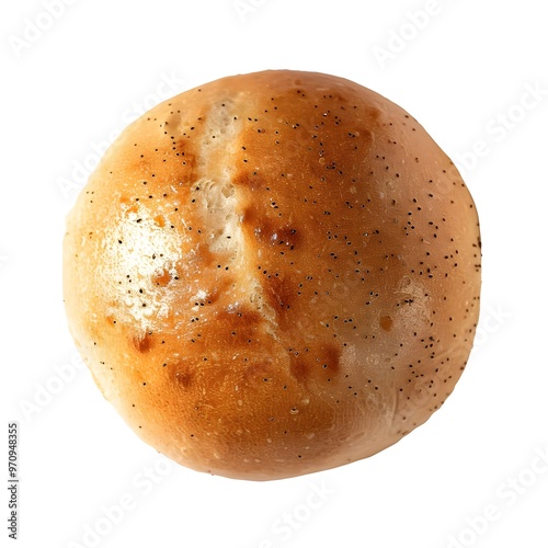Varieties Of Bread Turkish Mini Sesame Bagged And Döner Kebap On White Background,