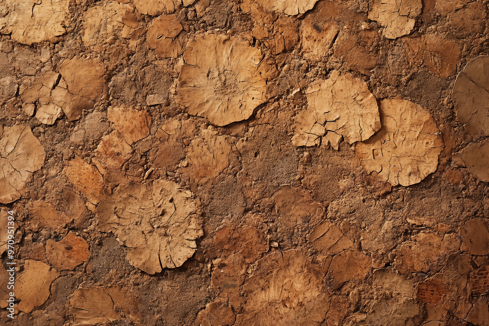 Generate an ultra-realistic texture background of broken cork, seamless pattern. A close-up texture of an ancient wall made from natural material. Generate an ultra-realistic texture background of broken cork, seamless pattern. A close-up texture of an ancient wall made from natural material.