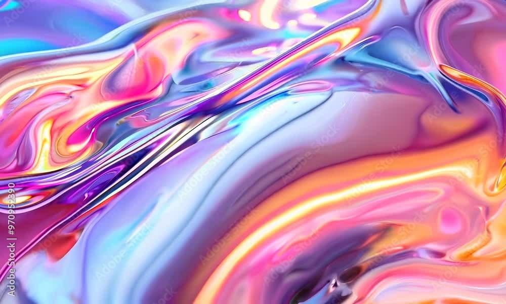 Holographic patterns with shimmering colors, Video Holographic patterns with shimmering colors, Video