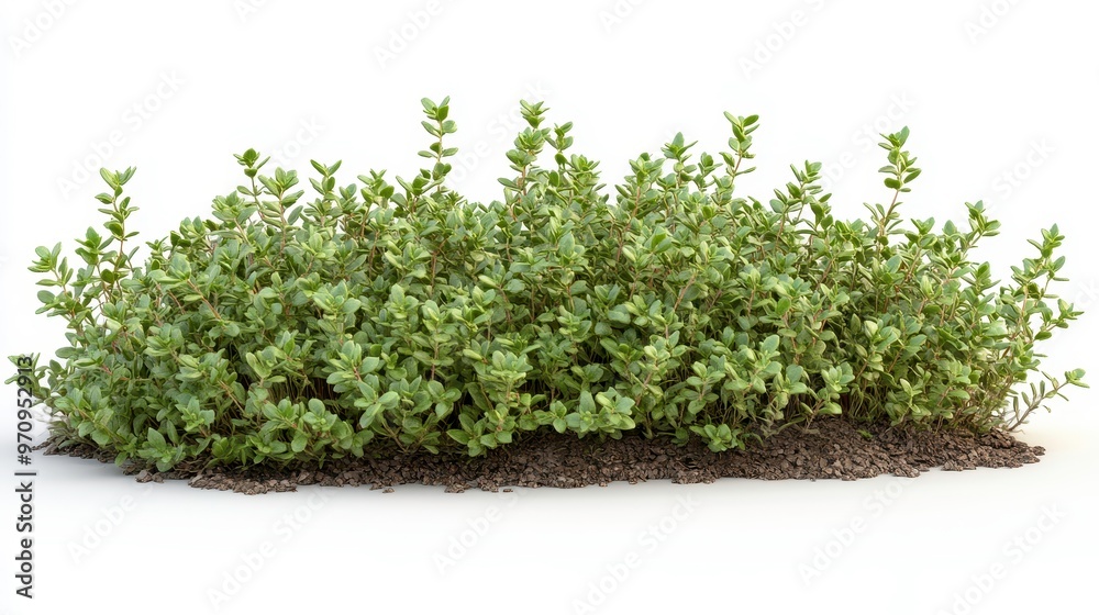 Obraz premium Thyme (dried) clipart, element, 3D illustration, realistic, isolated on white background