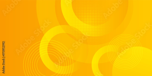 Yellow line with white architecture futuristic background minimal concept vector illustration subtle design.