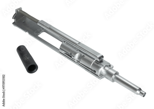 Obraz na płótnie Chamber cap removed on rimfire bolt carrier group fo an AR-15 w salonie