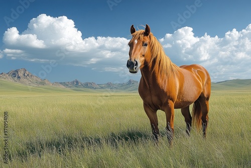 Horse in a Meadow