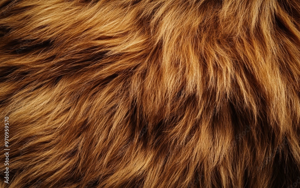 Naklejka premium Natural animal fur texture. Closeup wool. Wallpaper warm background.