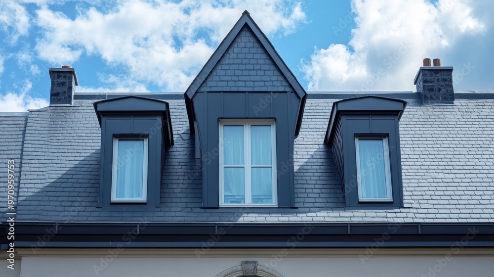 Slate Roof with Dormers and Windows Slate Roof with Dormers and Windows