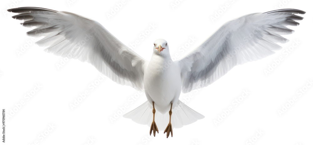 Fototapeta premium PNG Gull bird seagull animal flying.