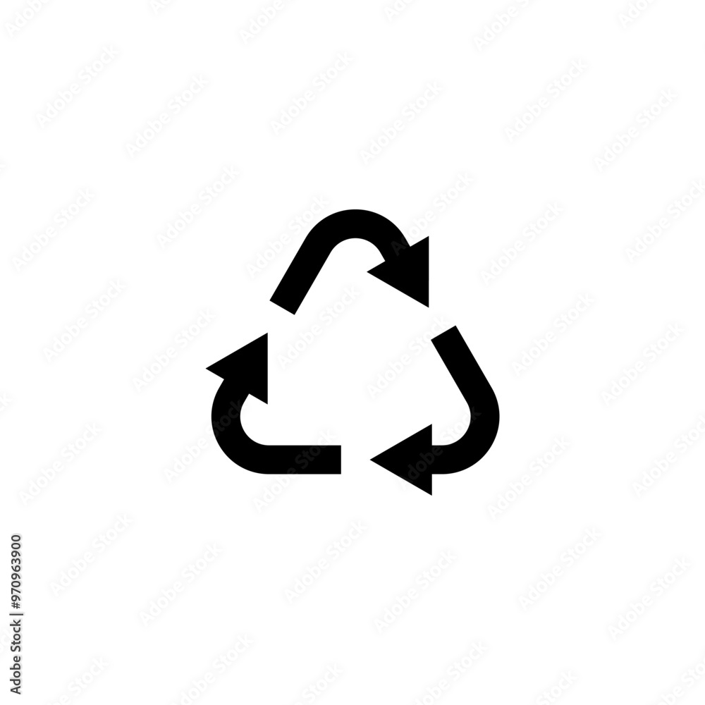 Recycle icon. Reusable, recyclable, eco, bio, organic, natural product. Safe for the environment. Recyclable or reusable packaging. Vector Recycle icon. Reusable, recyclable, eco, bio, organic, natural product. Safe for the environment. Recyclable or reusable packaging. Vector