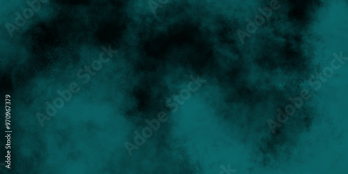 abstract cloud and vapor texture background. Black and blue smoke aquarelle smudge illustration smooth grungy smokey light pastel colors ink glow. Teal color powder explosion .	

