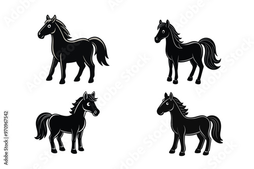 set of horses