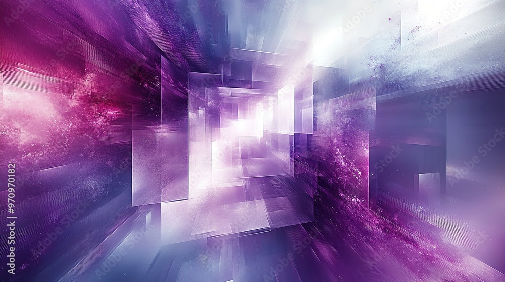Naklejka premium Abstract 3d square shape futuristic object colourfull