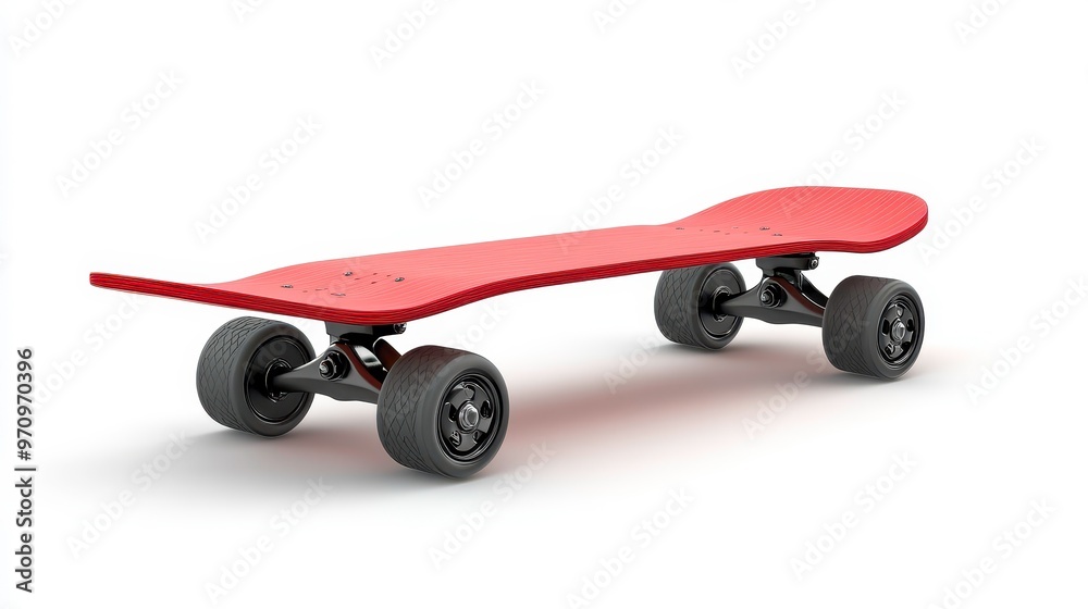 Skateboard clipart, element, 3D illustration, realistic, isolated on white background Skateboard clipart, element, 3D illustration, realistic, isolated on white background