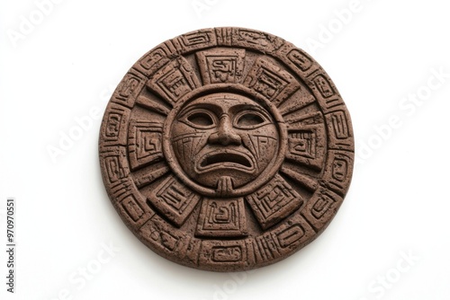 Aztec Sun Stone Replica Ancient Artifact