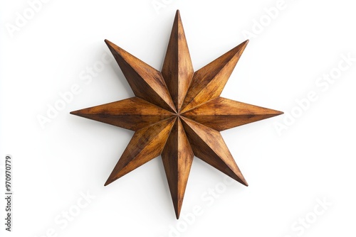 Baha'i Nine-Pointed Star: Geometric Religious Symbol photo