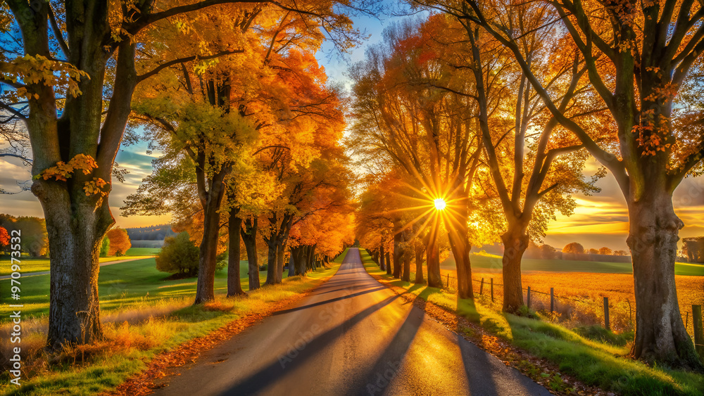 Fototapeta premium autumn in the park