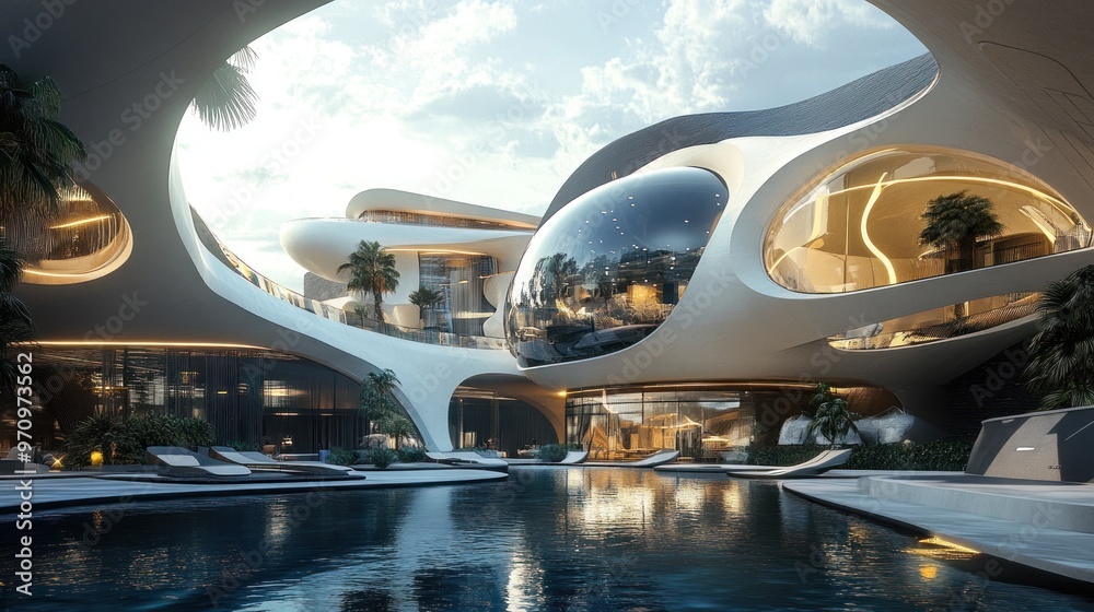 Fototapeta premium Futuristic Modern Architecture