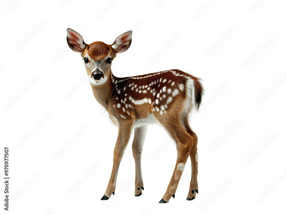 Realistic Fawn Deer image with transparent background generated by AI. Realistic Fawn Deer image with transparent background generated by AI.