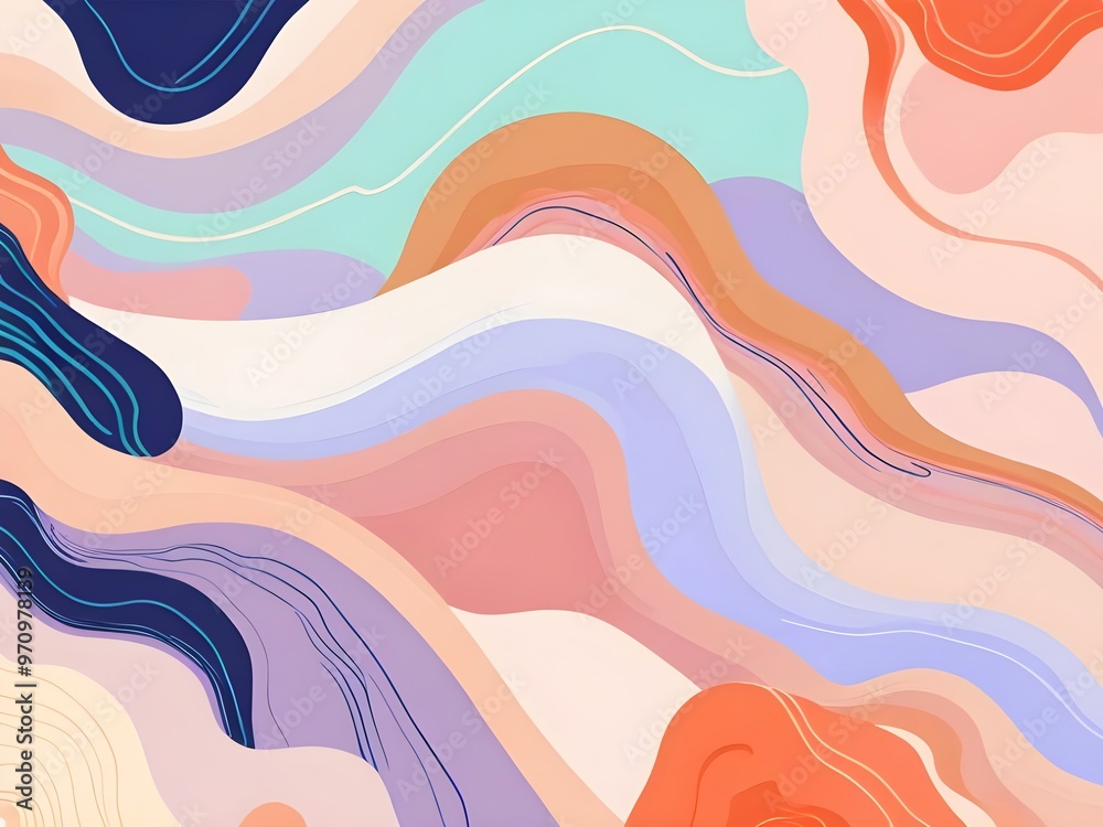 Abstract Colorful Wavy Design Abstract Colorful Wavy Design