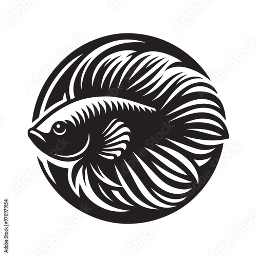 Creative Set Of A Fish Vector Design.